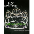 Holiday pumpkin ghost spider silver plating custom rhinestone tiara crown -GWST1130